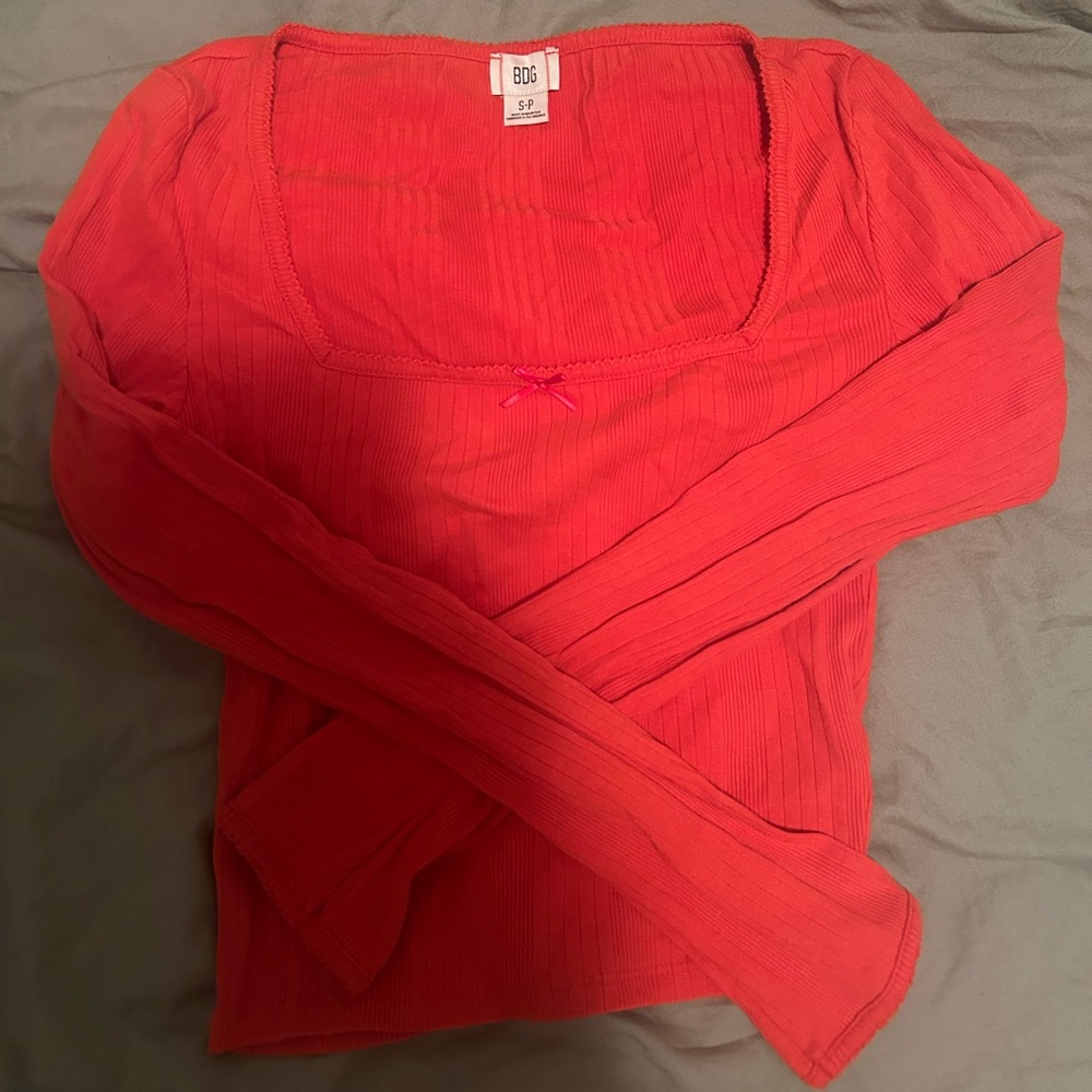 orange urban outfitters top